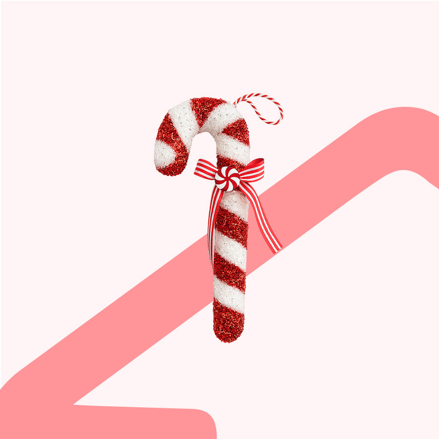Candy Cane Hanging Ornament 25cm