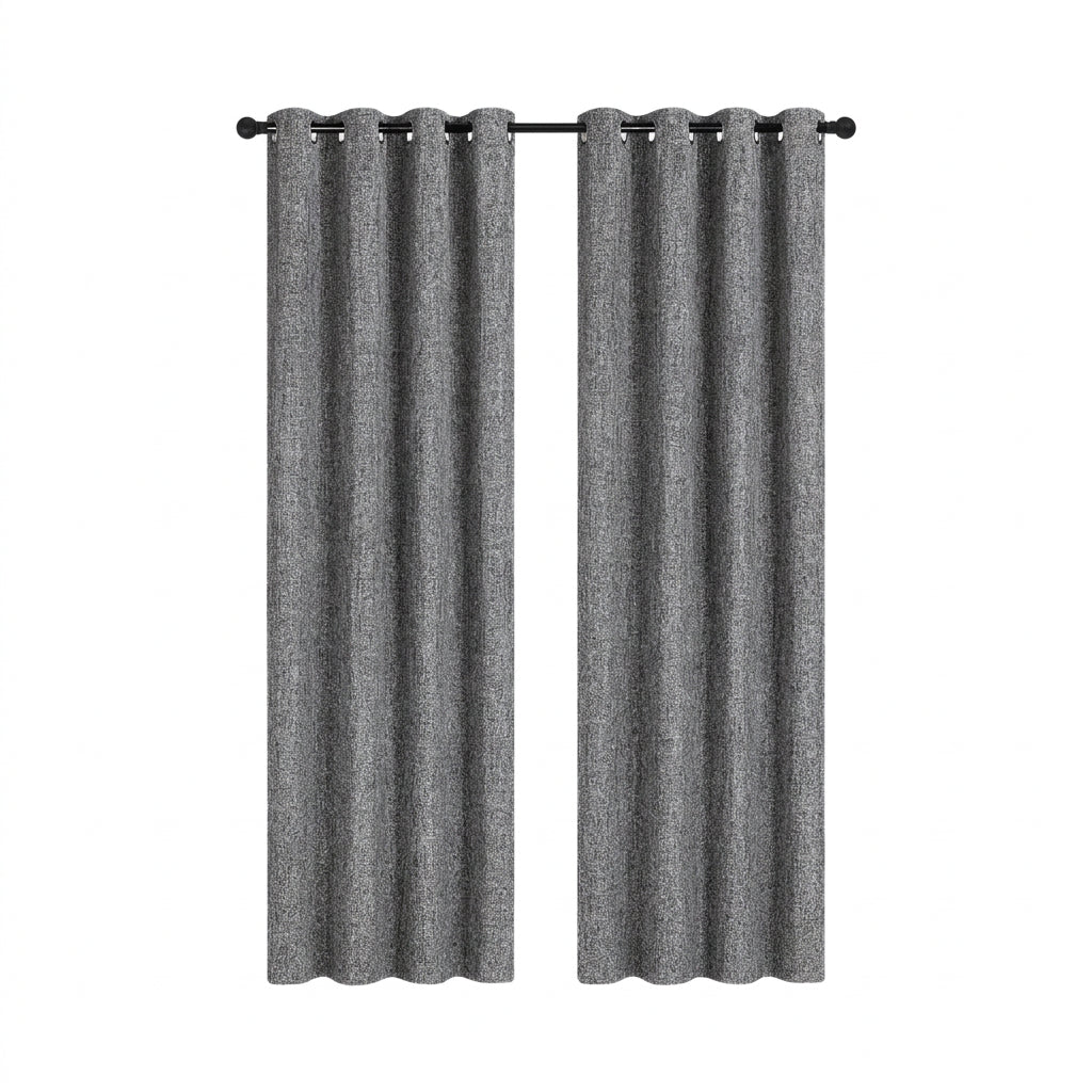 Alika Black Semi Blackout Curtain