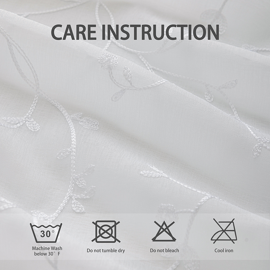 Berti Embroidered Sheer Curtain