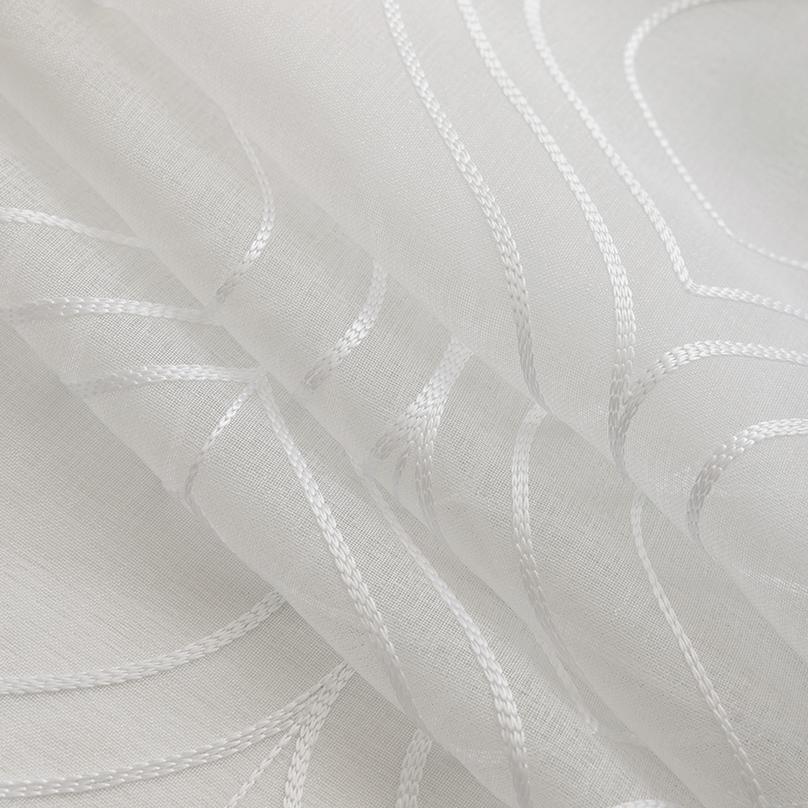 Blix Embroidered Sheer Curtain