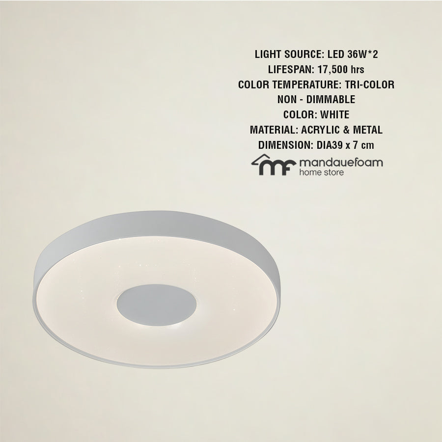 Gyvi Tri-Color Flushmount Light -39cm