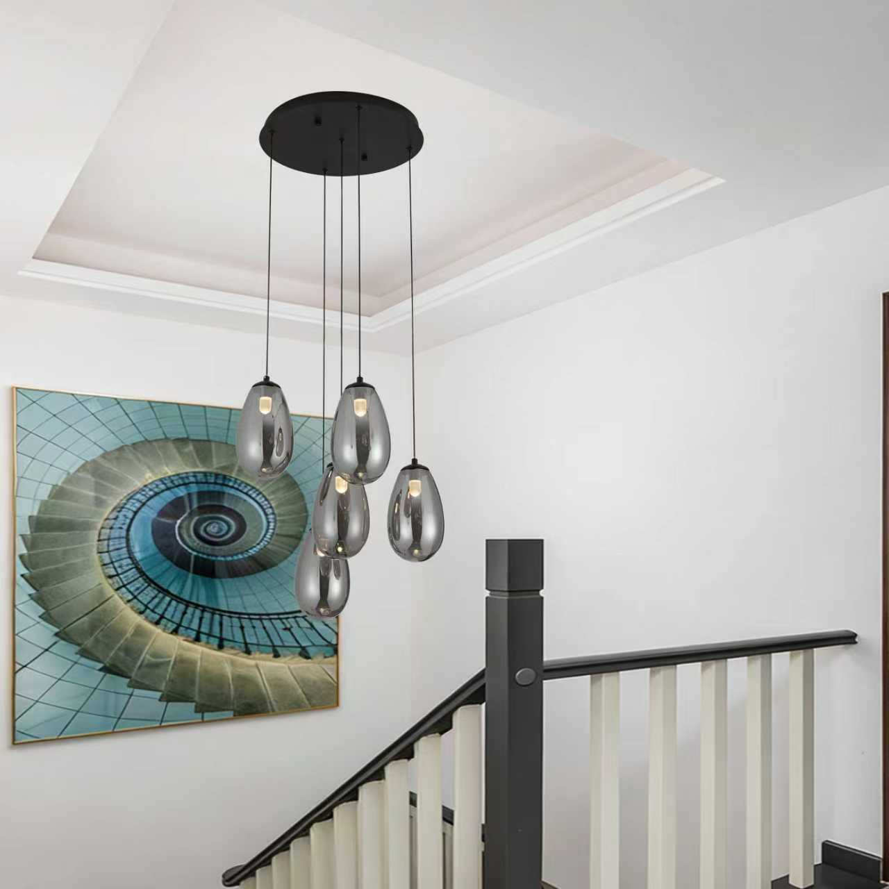 Heide Glass Modern Light Fixture