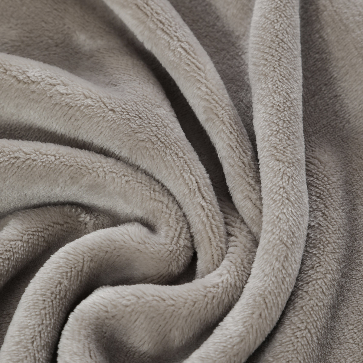 Roe Flannel Blanket Grey