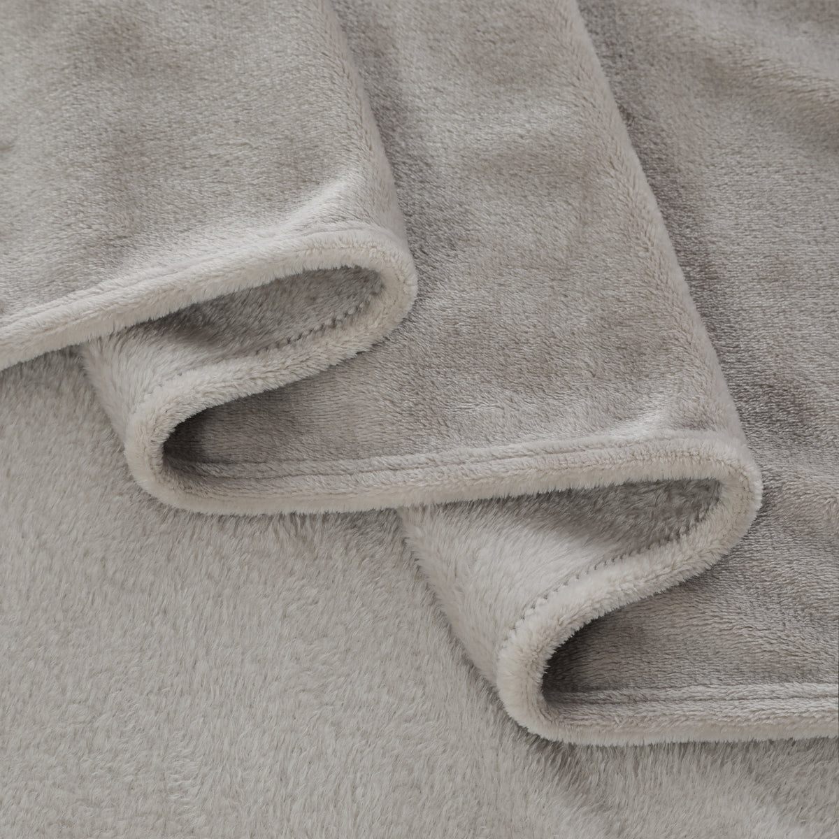 Roe Flannel Blanket Grey