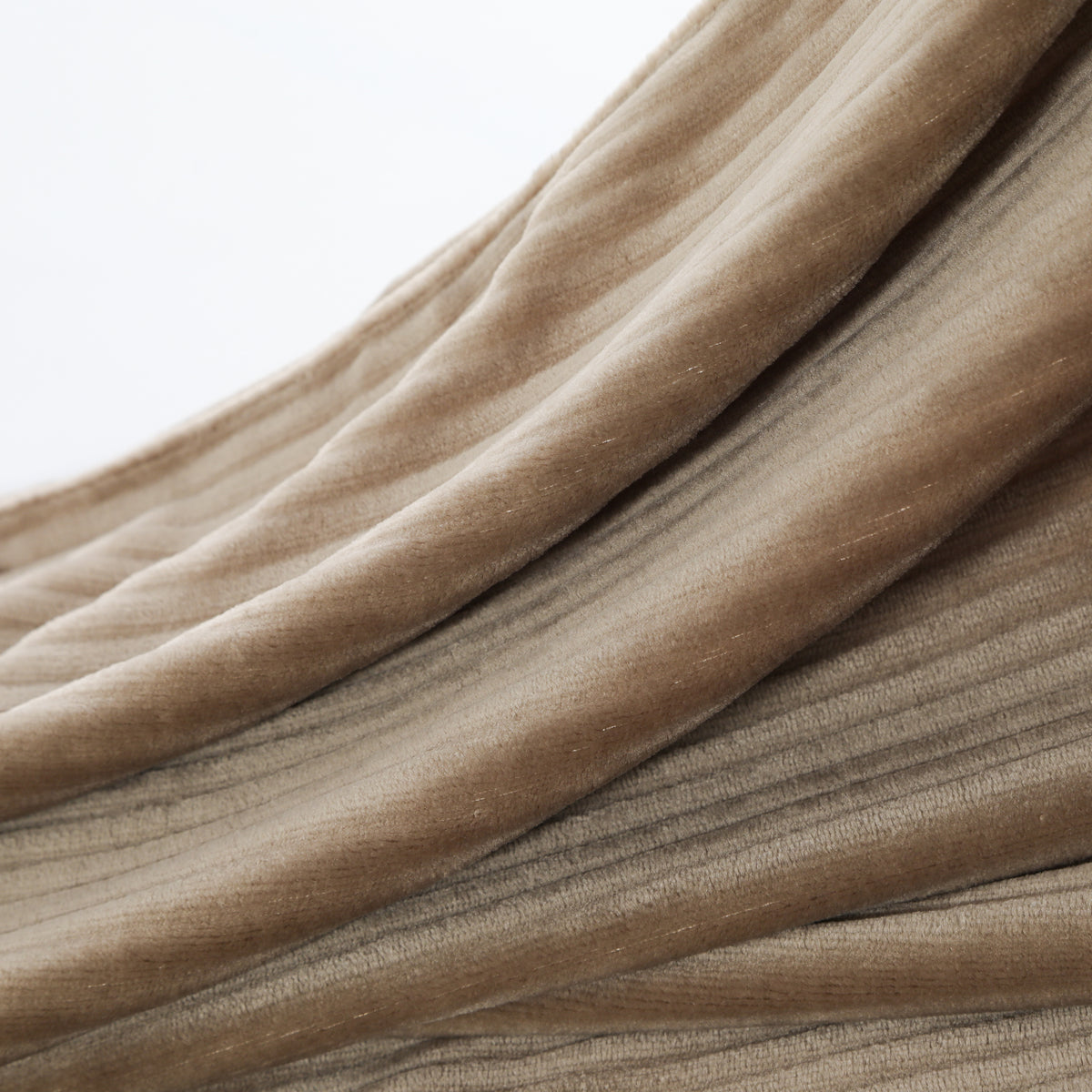 Basti Flannel Blanket Brown