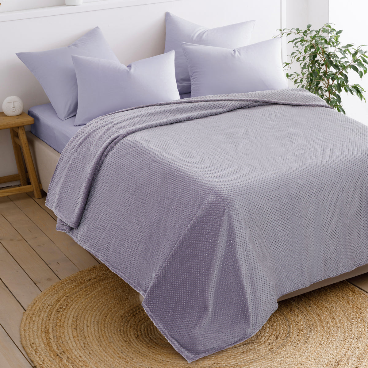 Margo Flannel Blanket Purple