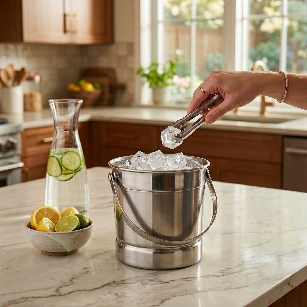 Noe Stainless Steel Ice Bucket
