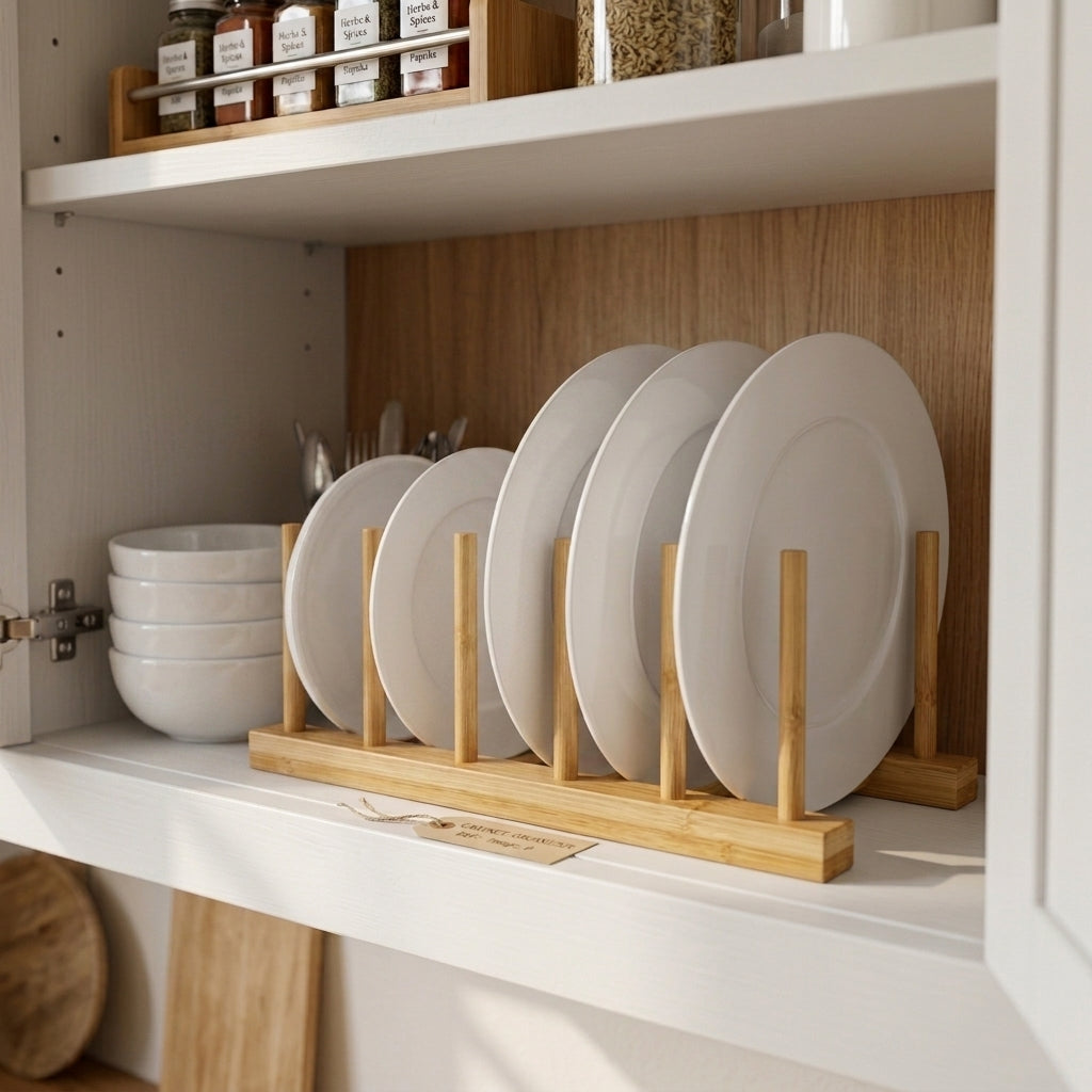 Mei Bamboo Plate Holder