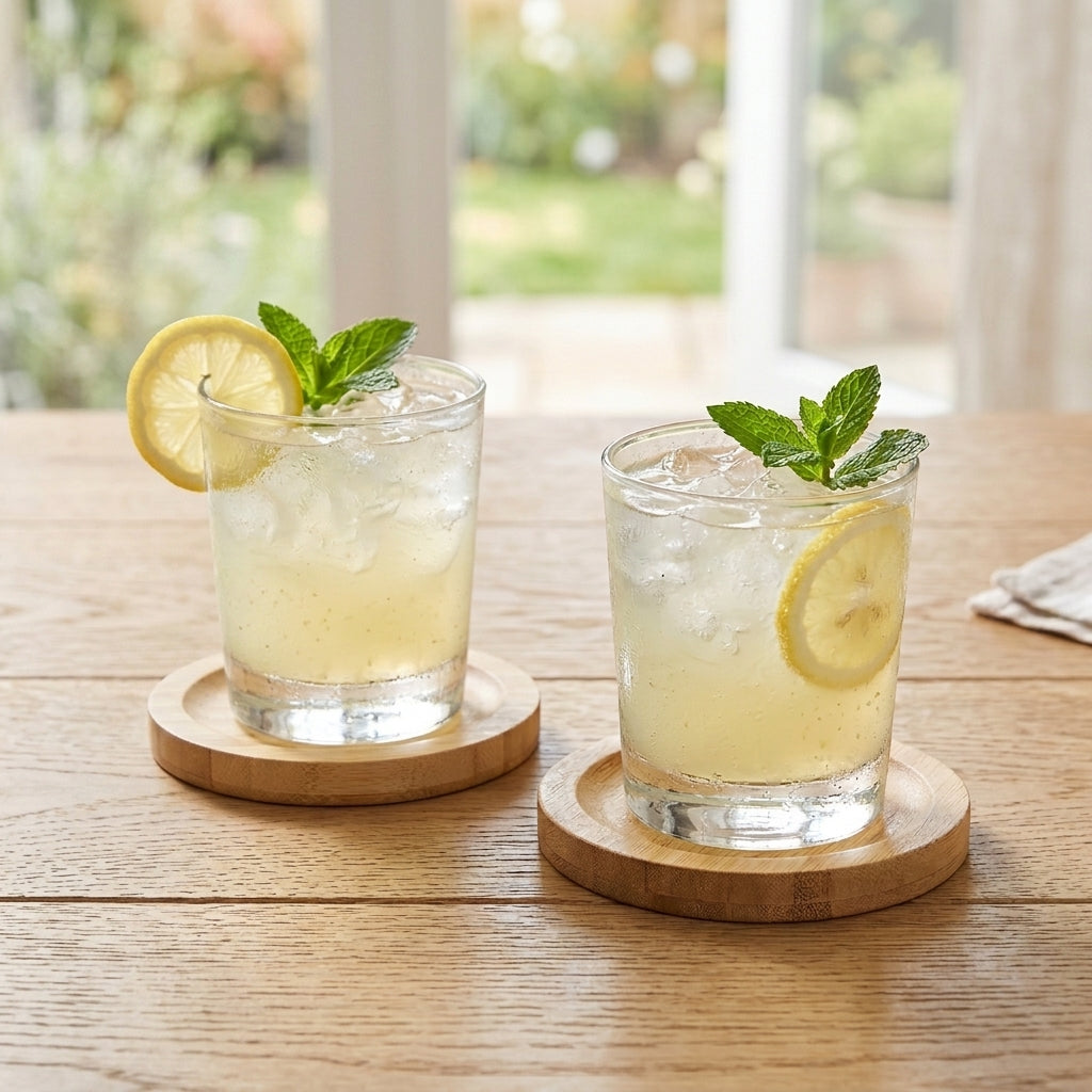 Mei Bamboo Coaster 2pc Set