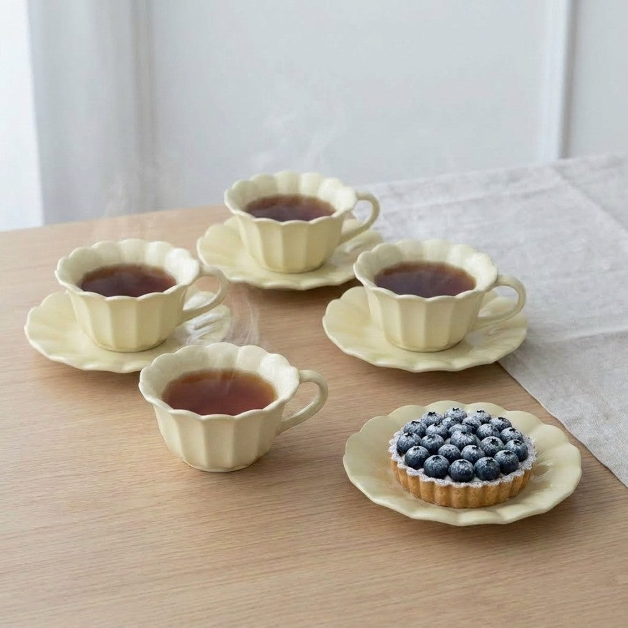 Belle Cup And Saucer 8pc Set