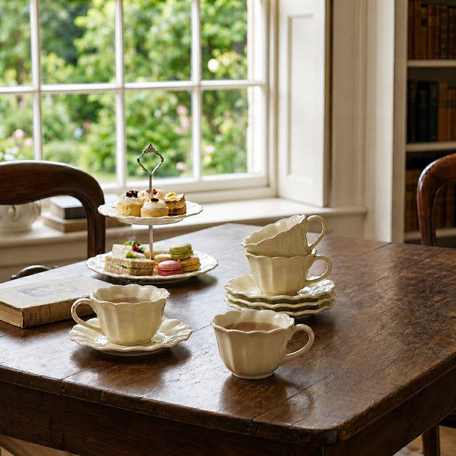 Belle Cup And Saucer 8pc Set