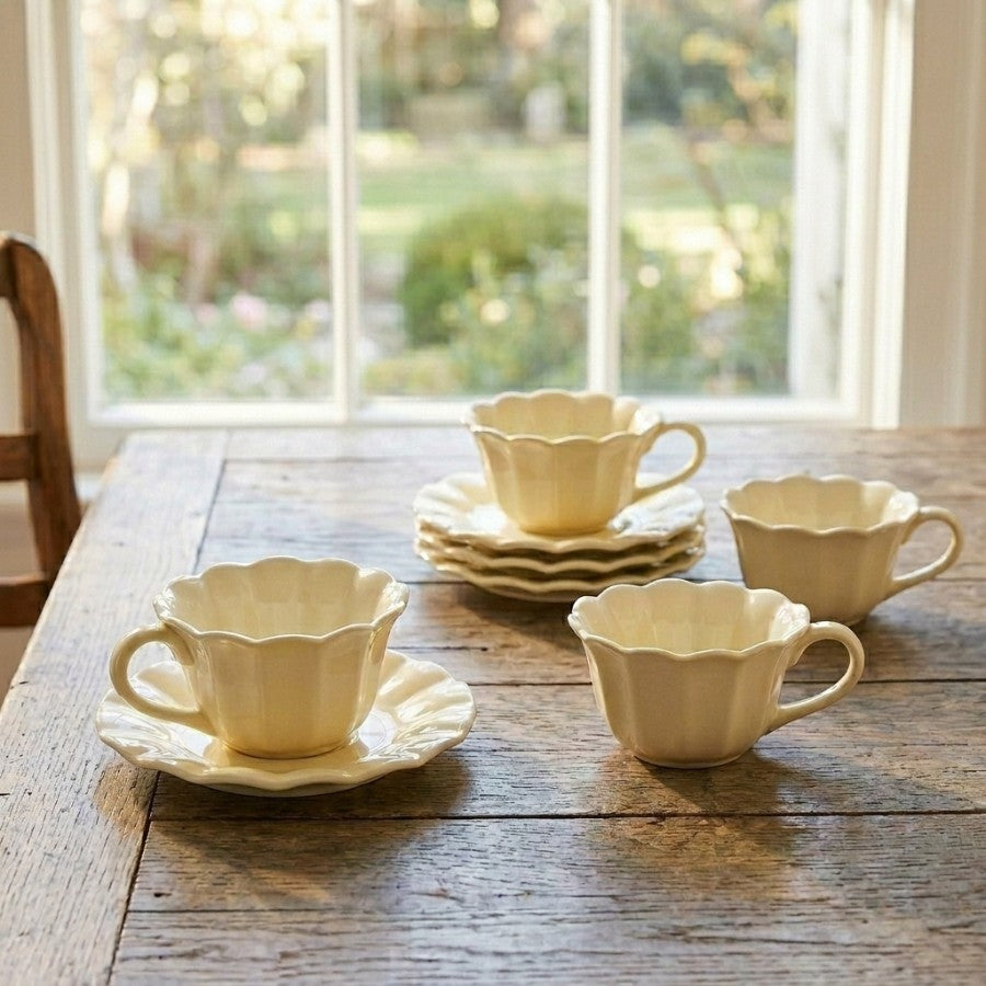 Belle Cup And Saucer 8pc Set