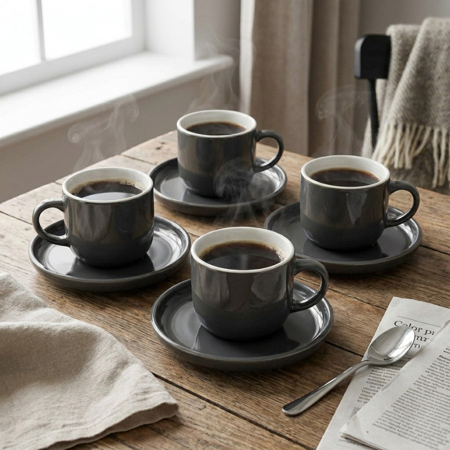 Senna Cup And Saucer 8pc Set
