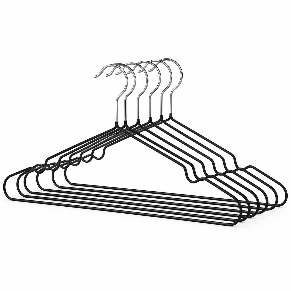Hild Non-Slip Hanger 5pc Set - Black