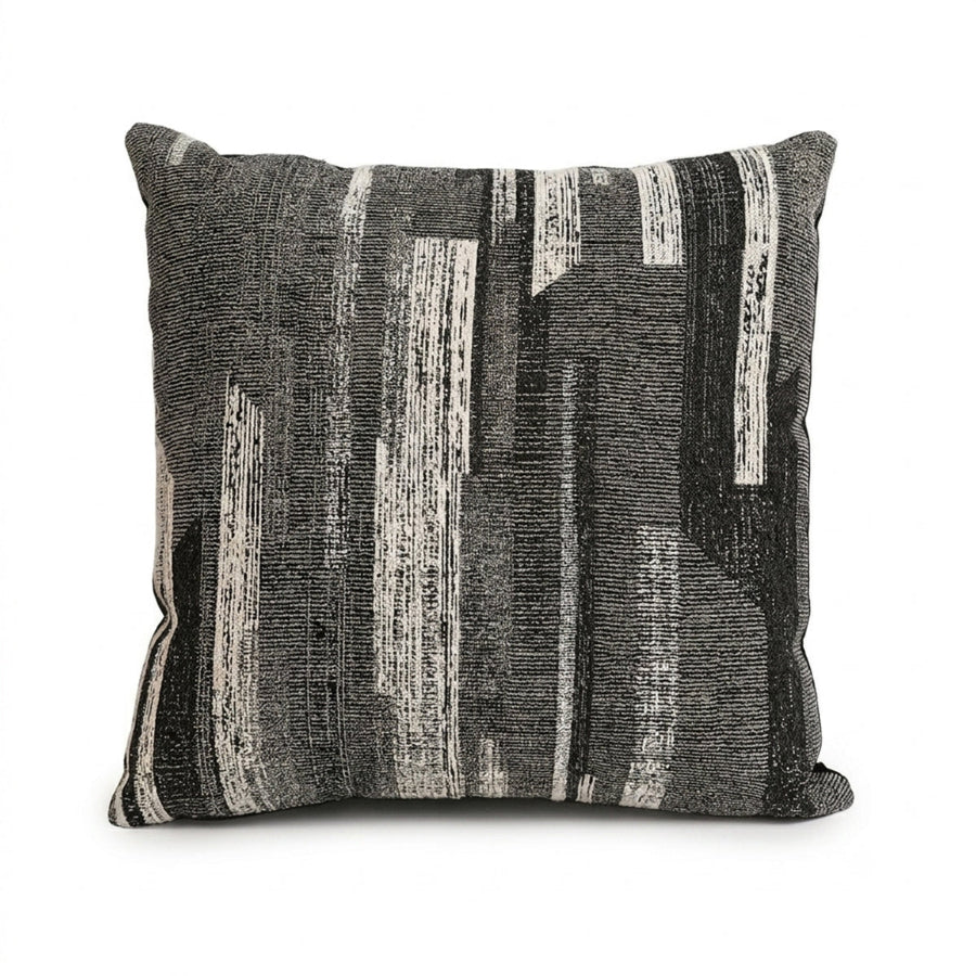 Mari Jacquard Mono Stripe Throw Pillowcase
