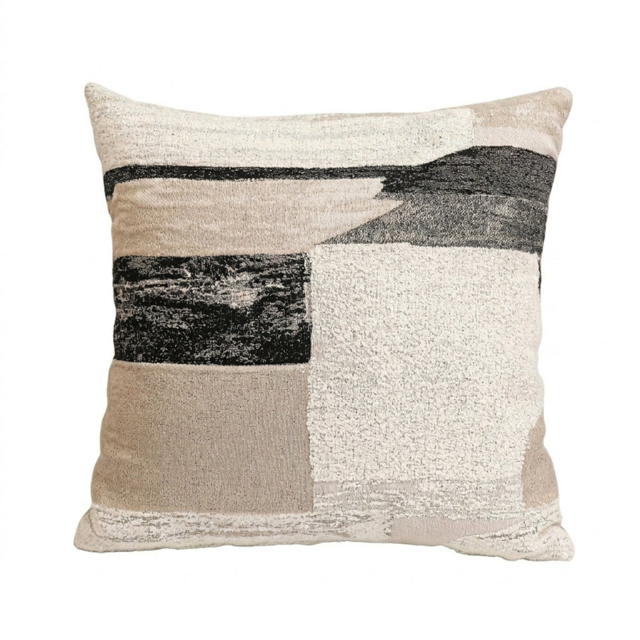 Mari Jacquard Patch Form Throw Pillowcase