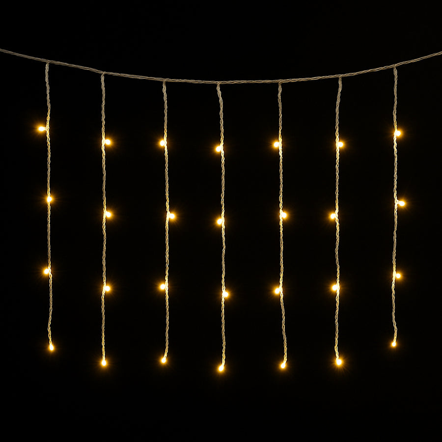 Christmas Curtain Lights 200LED Warm with Flash