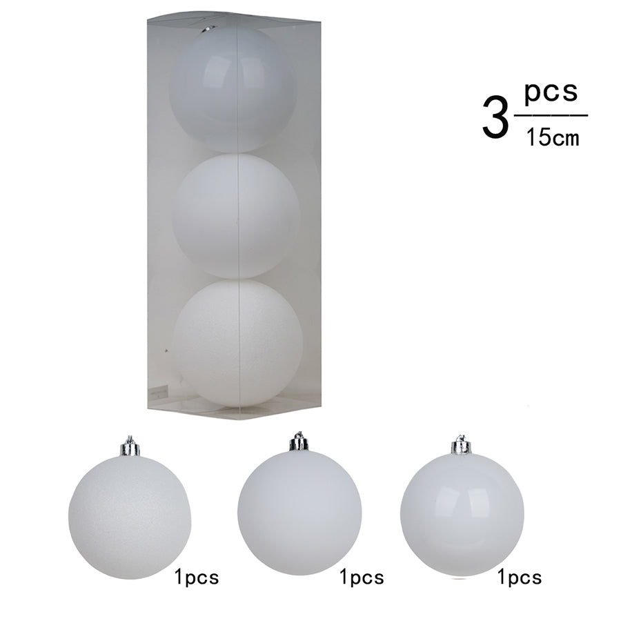 Yule White 15cm 3pc