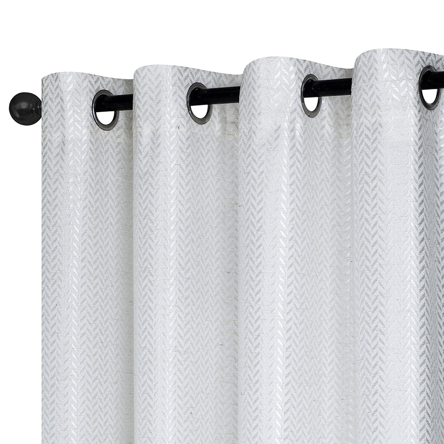 Aneta Pale Cream Crinkle Curtain
