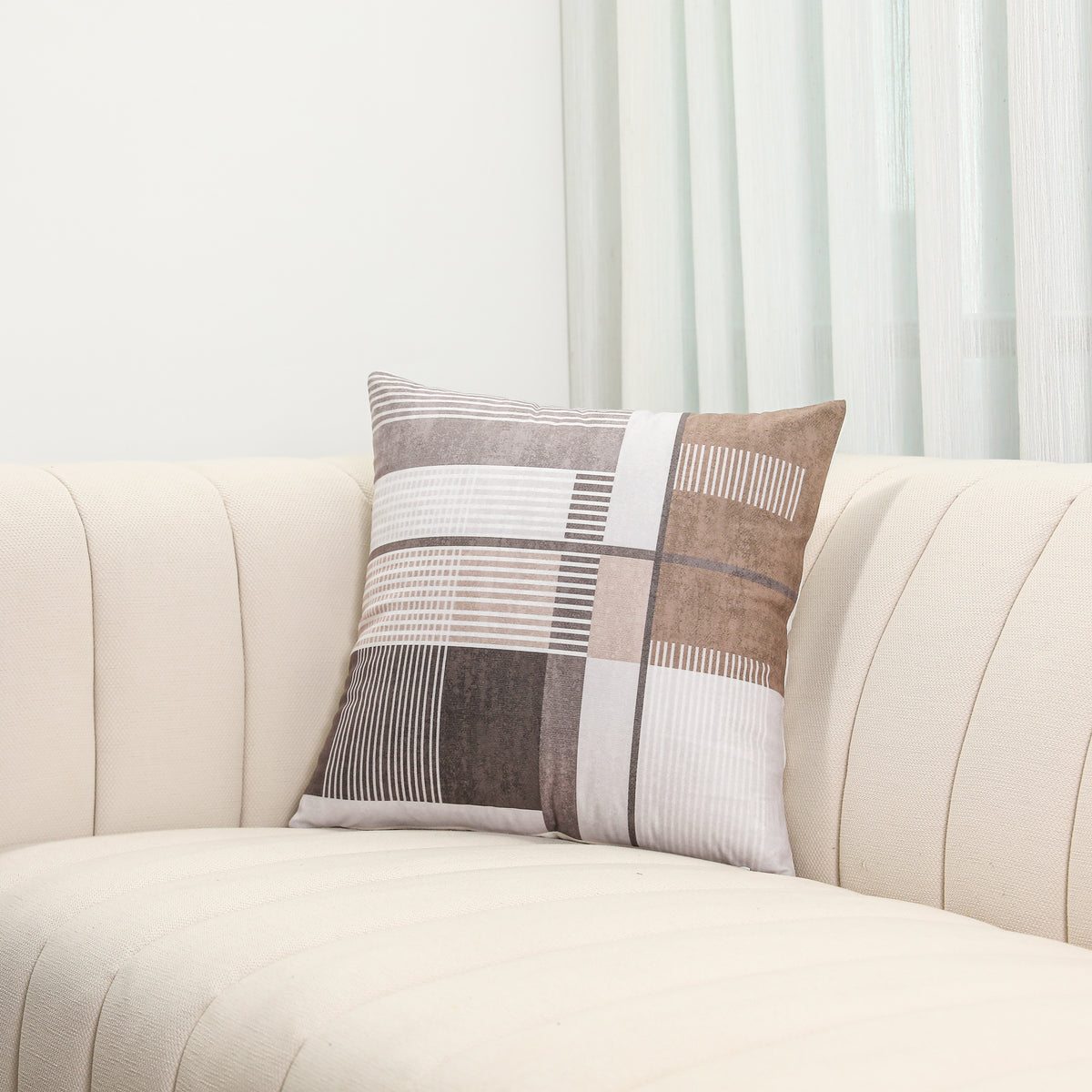 Lumi Urban Grid Throw Pillowcase