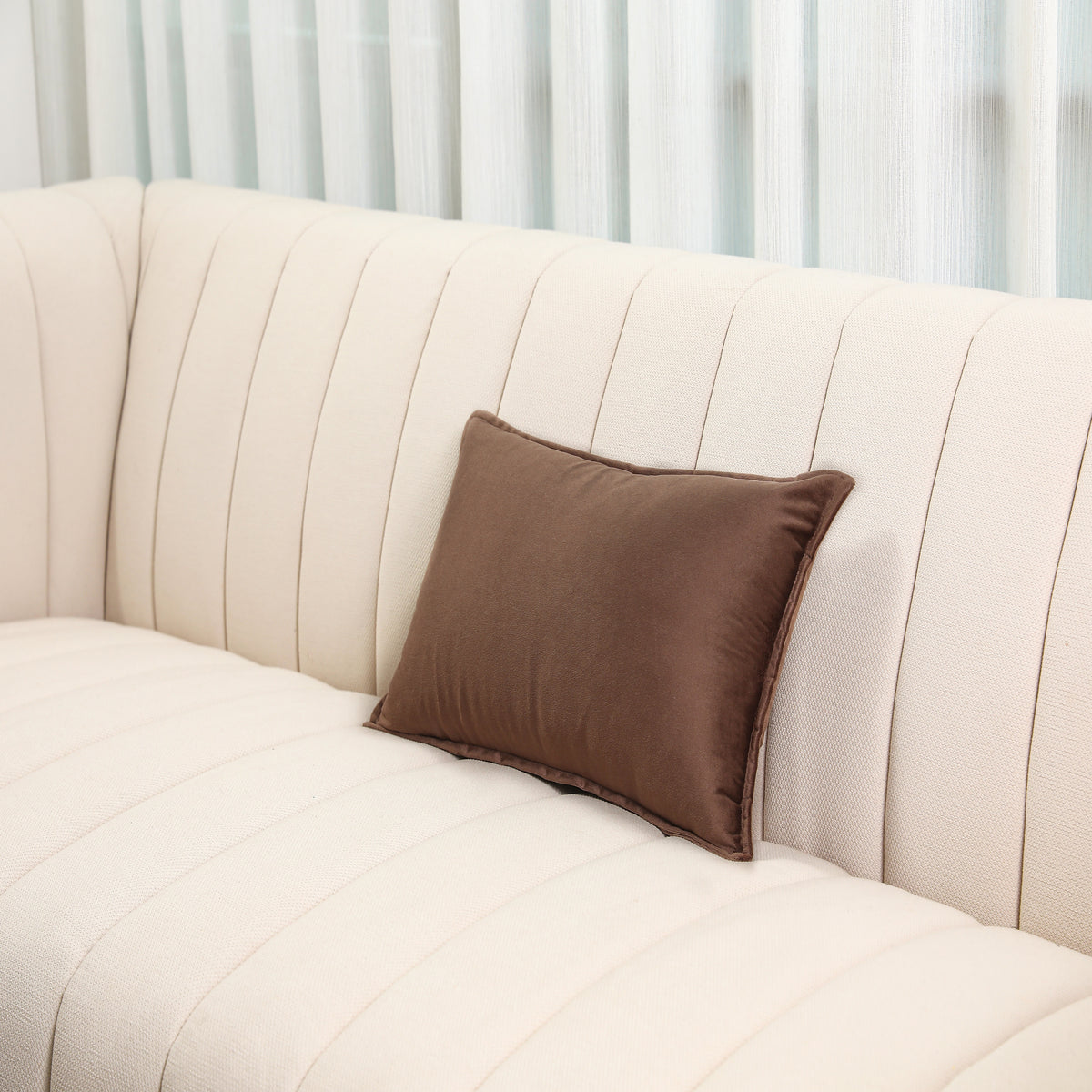 Mika Dark Coffee Kidney Pillowcase