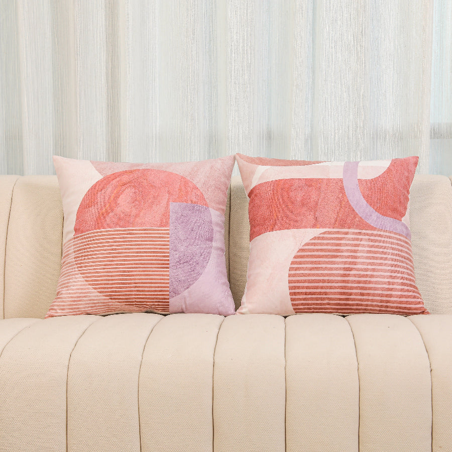 Lumi Soft Circles Throw Pillowcases Set of 2
