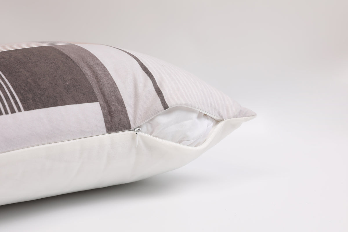 Lumi Urban Grid Throw Pillowcase