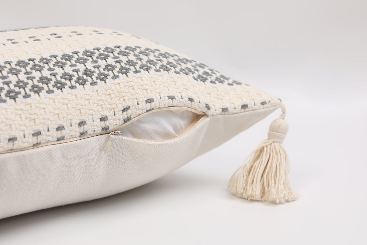 Mair Boho Folk Stripes Kidney Pillowcase