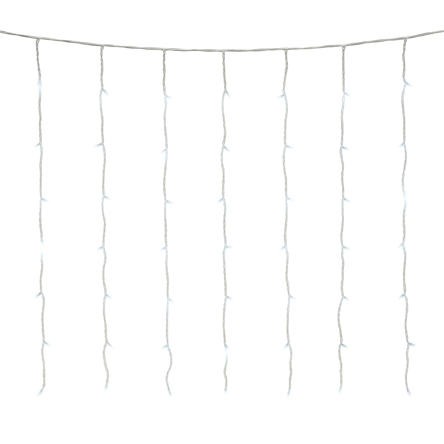 Christmas Curtain Lights 200LED Cool with Flash