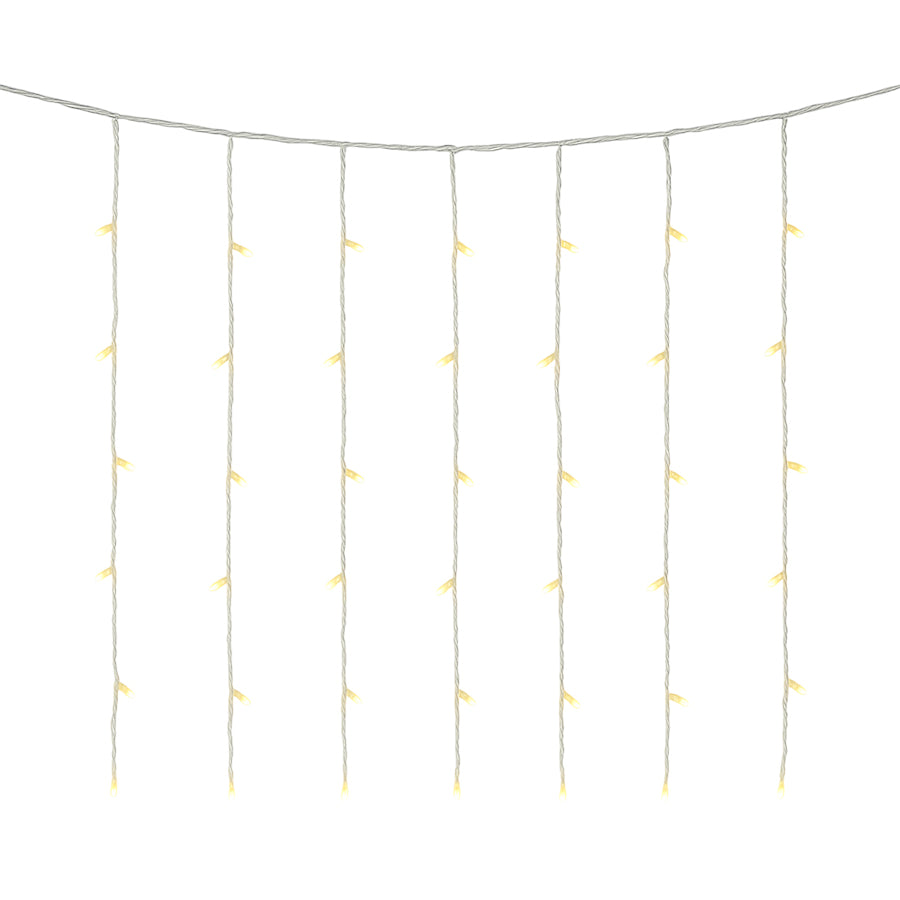 Christmas Curtain Lights 200LED Warm with Flash