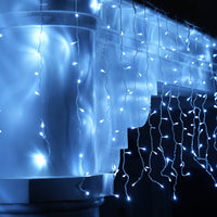 Christmas Curtain Lights 200LED Cool with Flash
