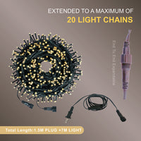 Christmas Lights 100LED Steady Coolwhite