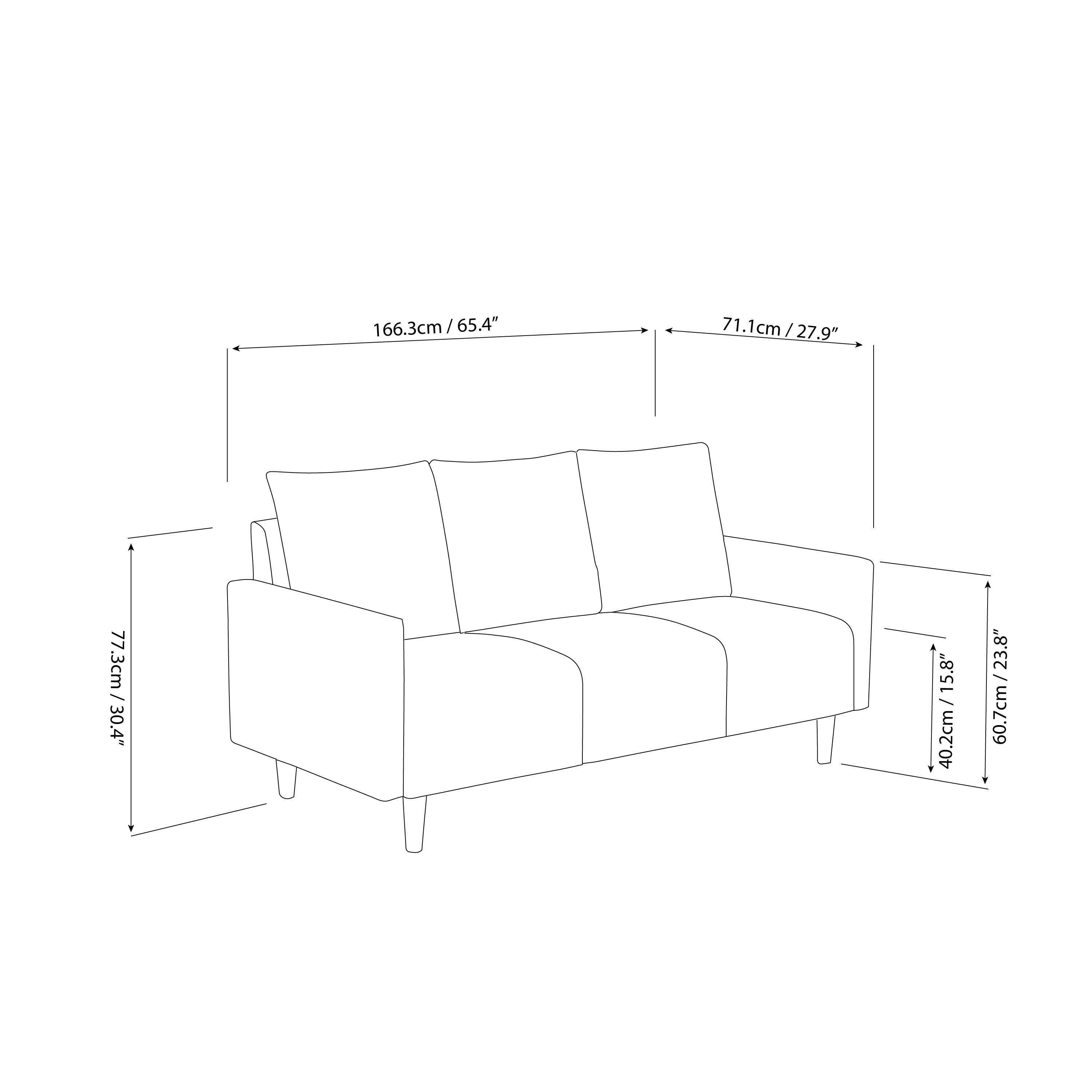 Kiwi 3 Seater Sofa