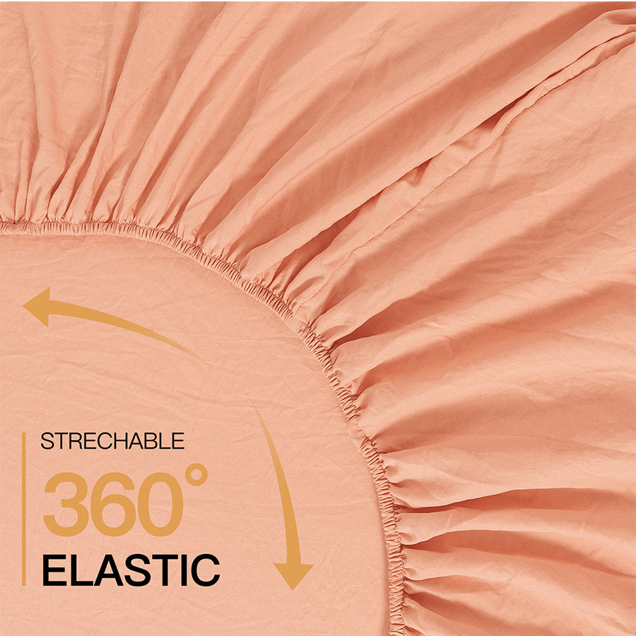 Super Soft Pink Sand Fitted Sheet