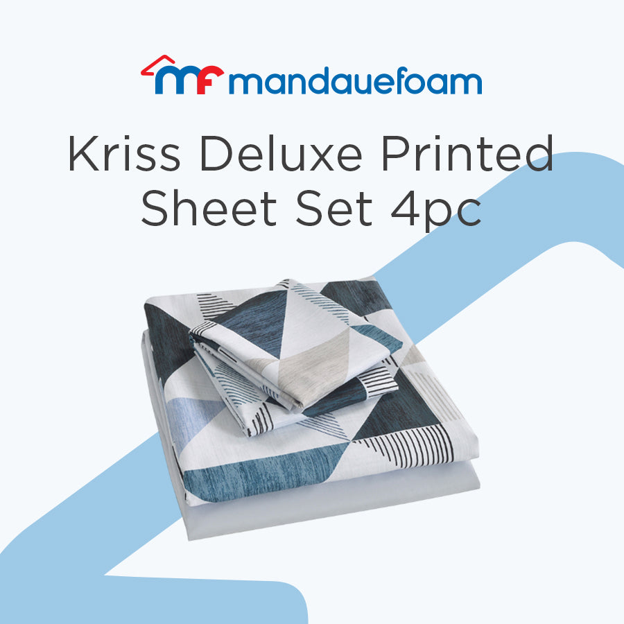 Kriss Comfort Printed 4pc Sheet Set