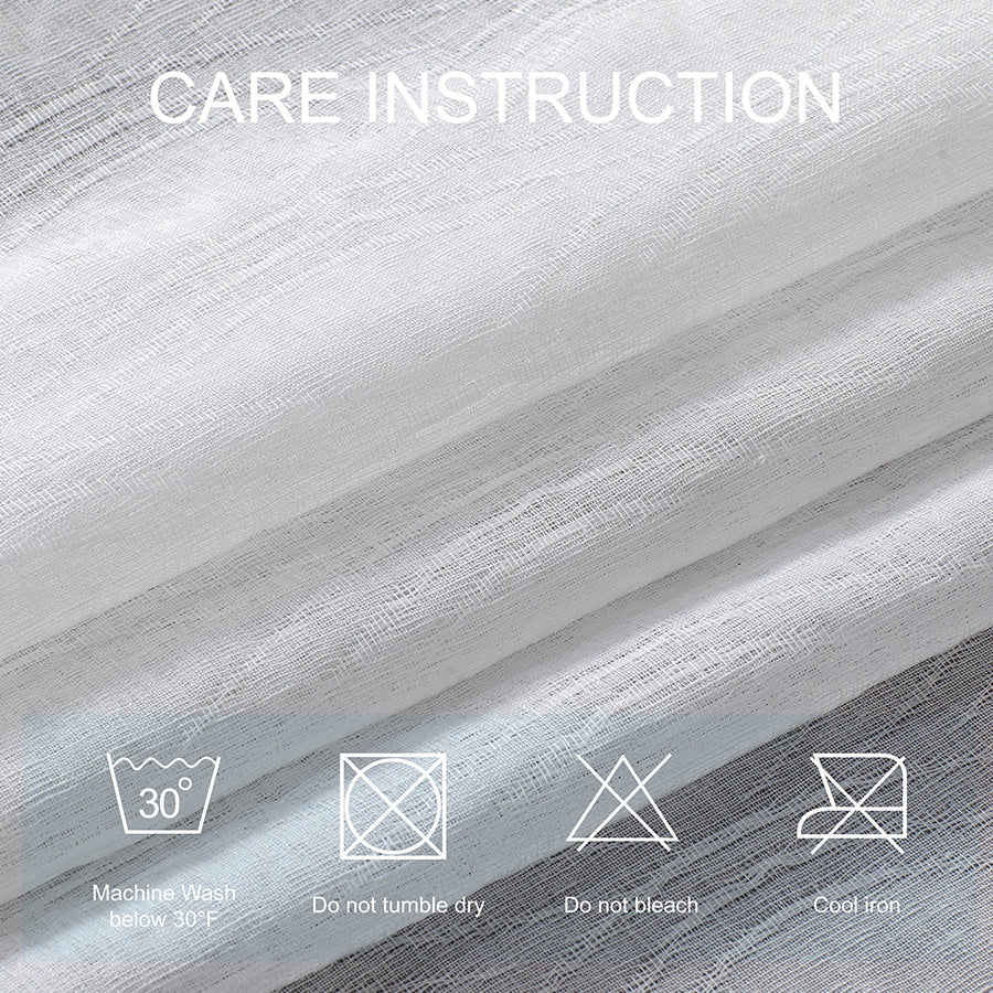 Adelia White Sheer Curtain