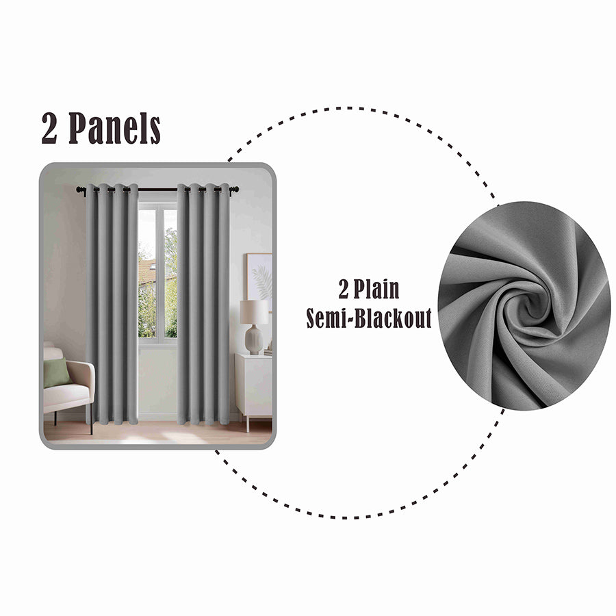 Beint Semi Blackout 54x85" Set of 2