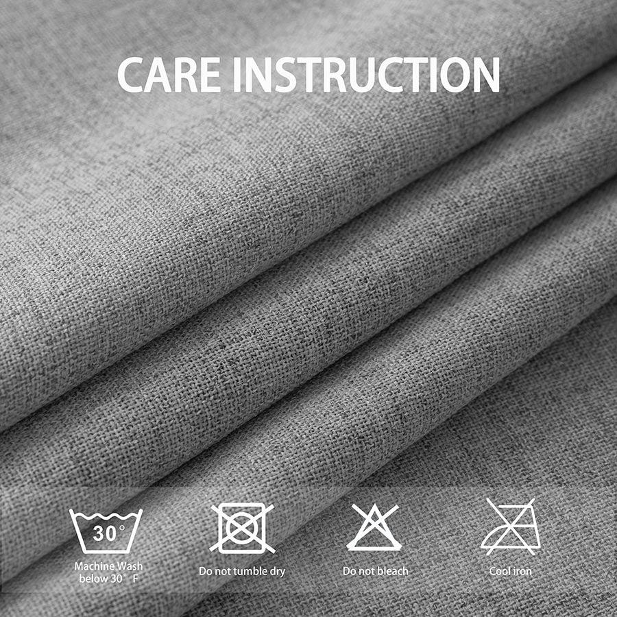 Alis Frost Gray Sheer Linen Curtain