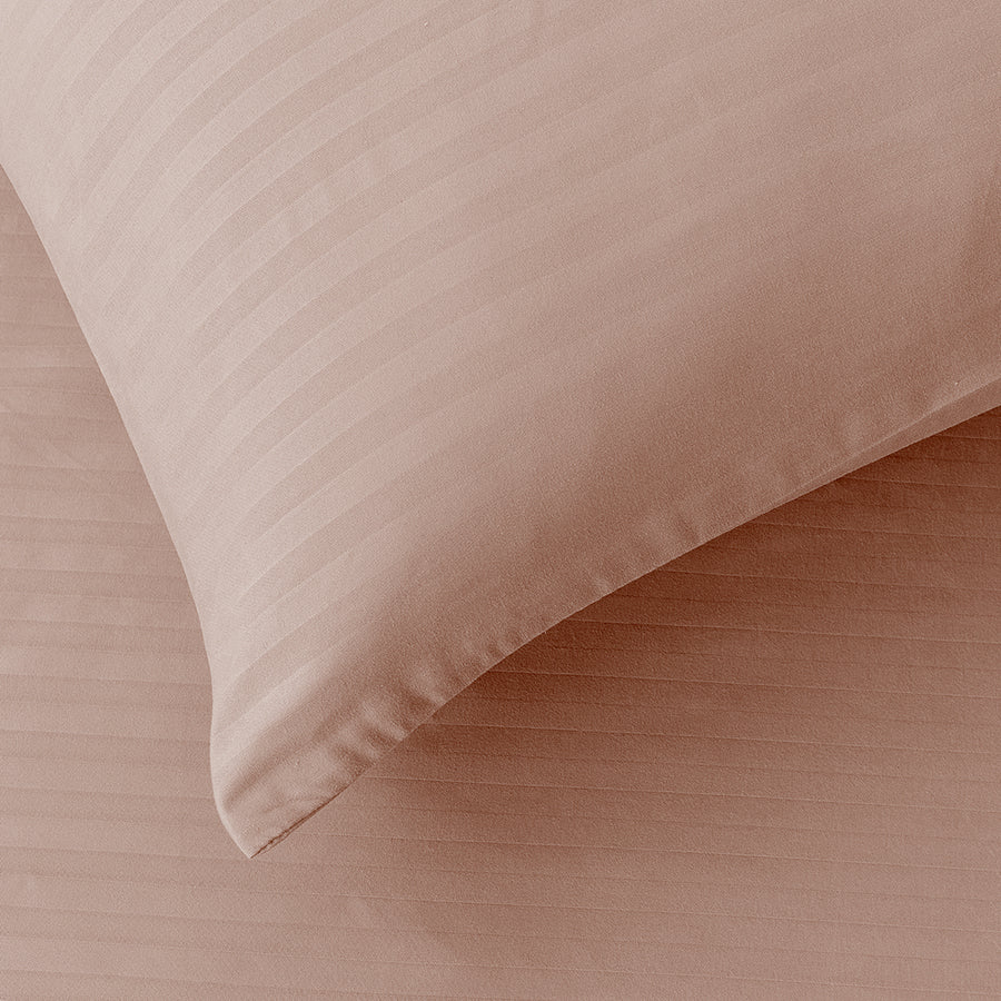 Deluxe Rose Dust Plain 4pc Sheet Set