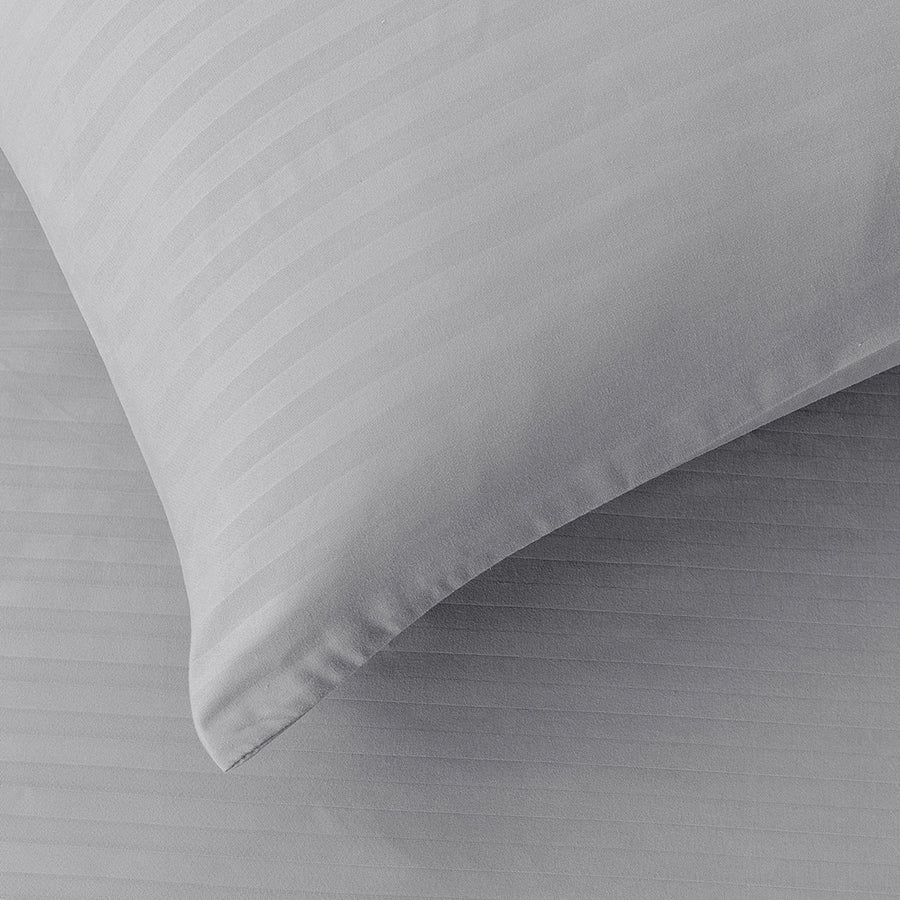 Deluxe Gray Plain 4pc Sheet Set