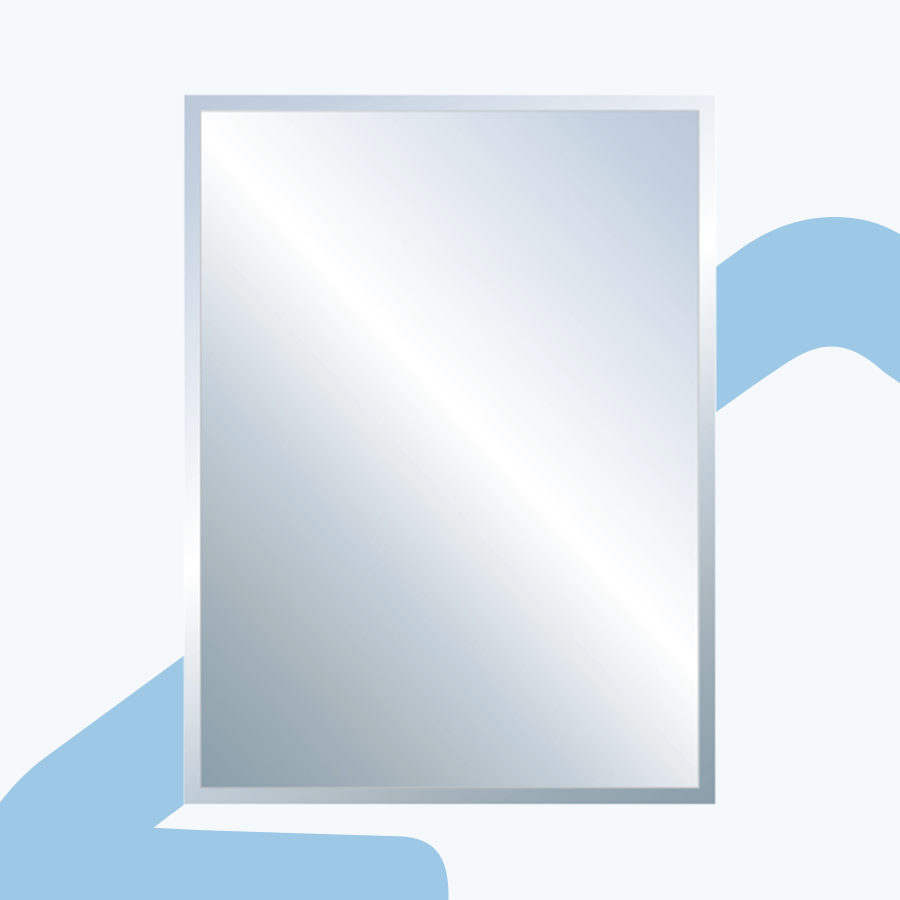 Rectangle Plain Bevel Mirror