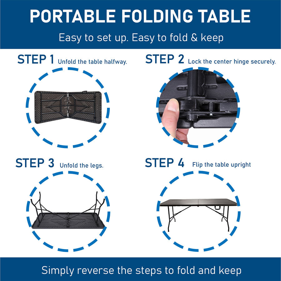 Anders 6ft Fold in Half Table