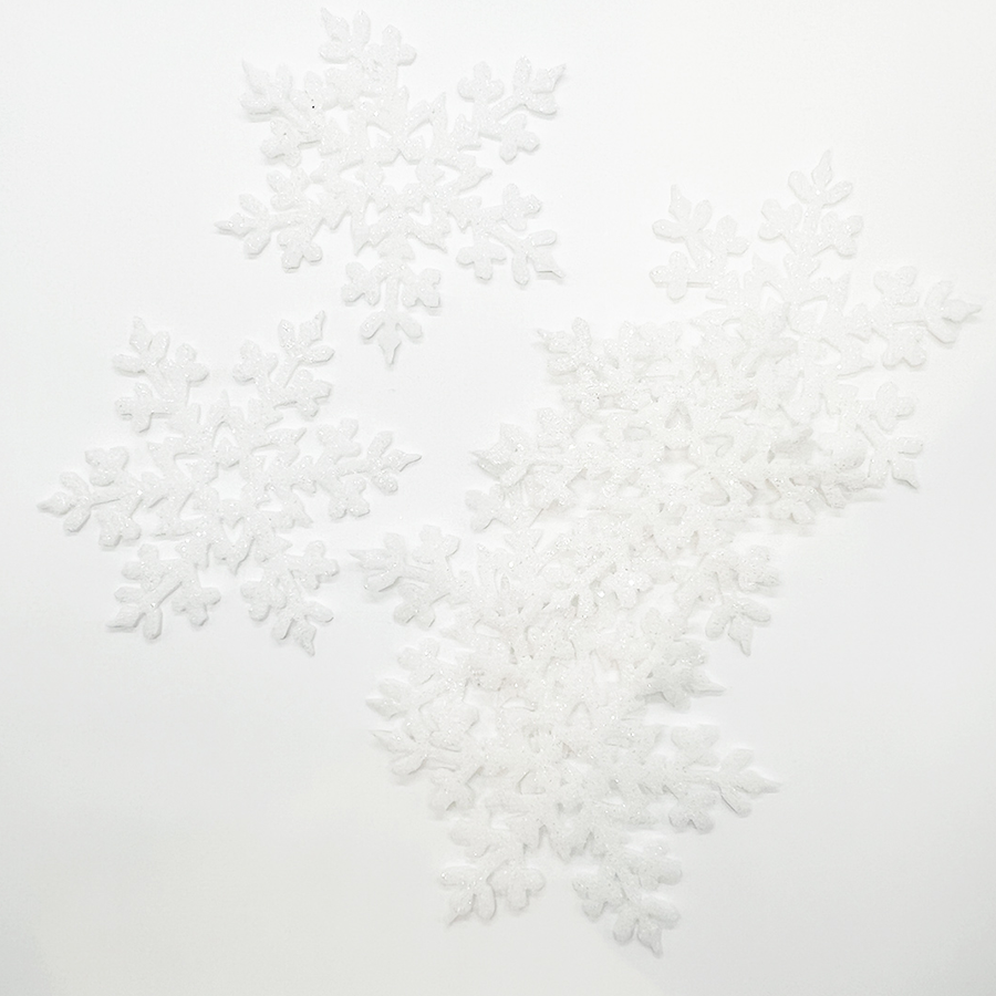 Snowflakes Christmas Décor White 6pc/set
