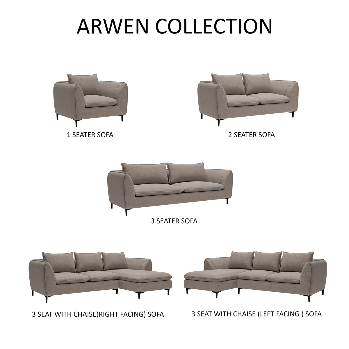 Arwen 1 Seater Sofa