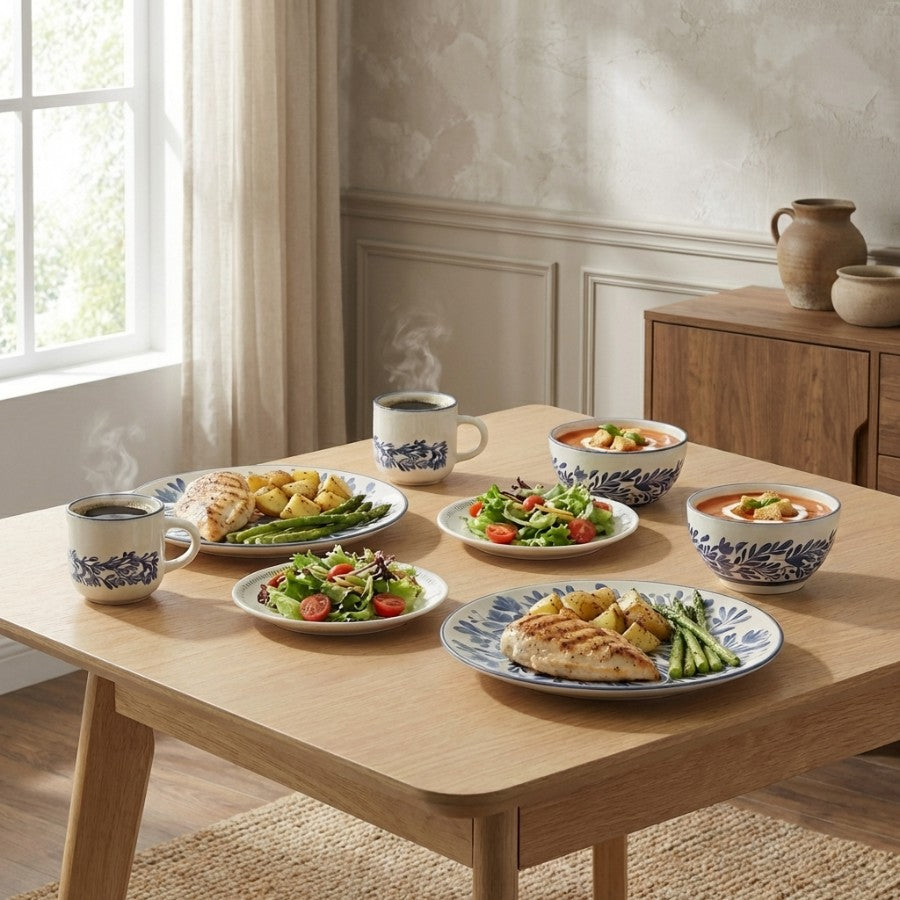 Aila Stoneware Dinner 8pc Set