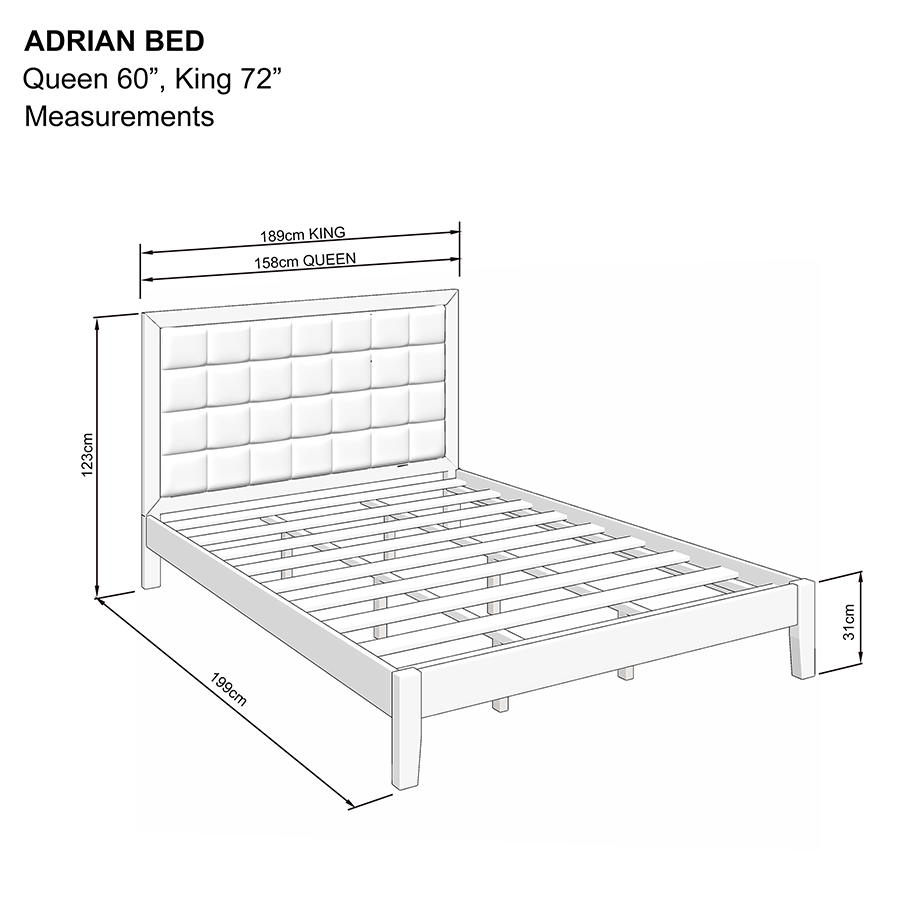 Adrian Bed - Walnut Brown