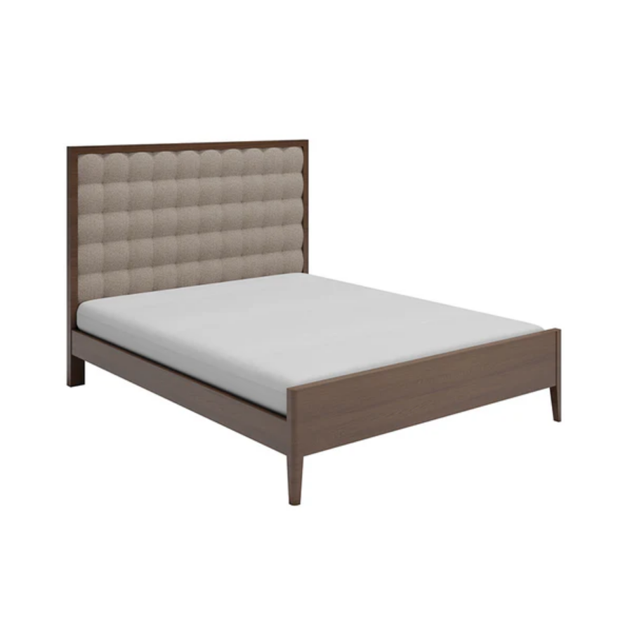 Adrianna 72x75" Bed - Walnut Brown