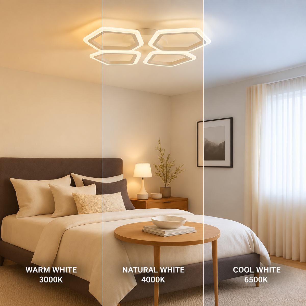 Gavrel LED Semi-Flushmount - Tricolor