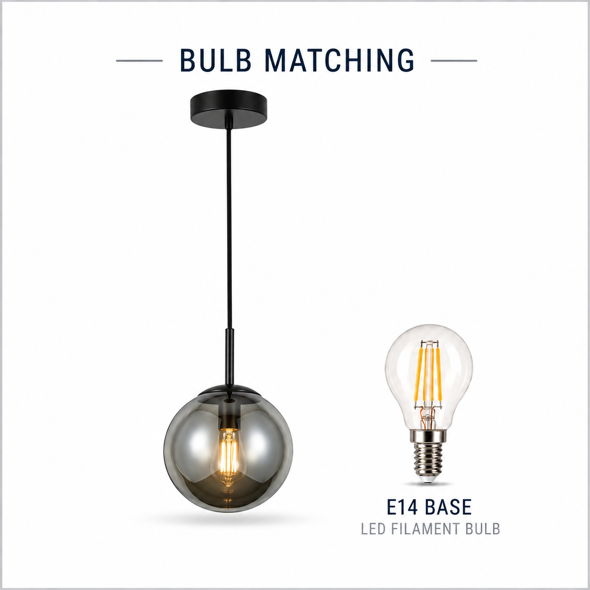 Giora Smoky Glass Pendant Light