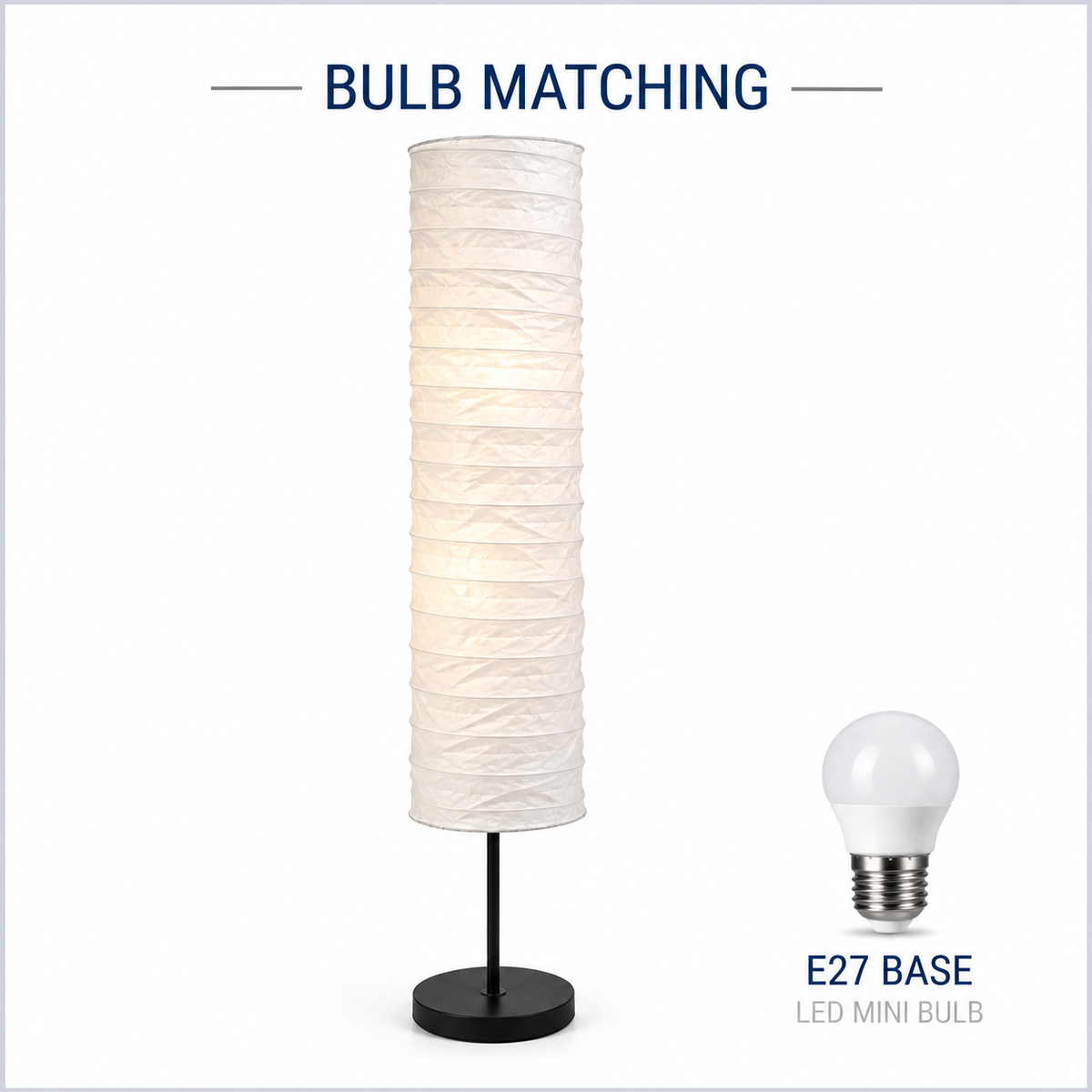 Baran Paper Floor Lamp Shade